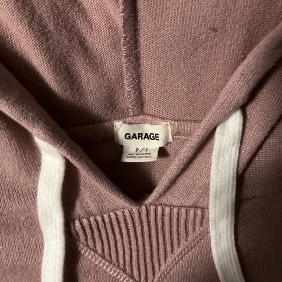 Garage Pink Cropped Hoodie - Picture 2 of 3
